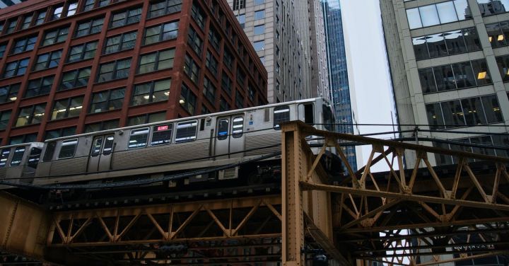 Train - Metro Train in City in USA