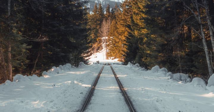 Winter Railway - Train Rails