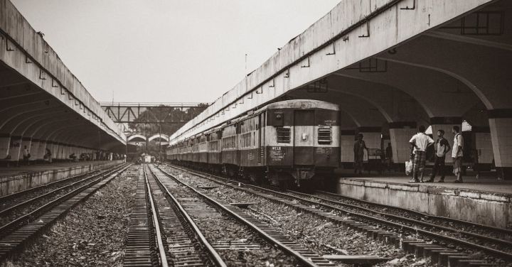 Train Evolution - Free stock photo of black and white, bridge, carriage