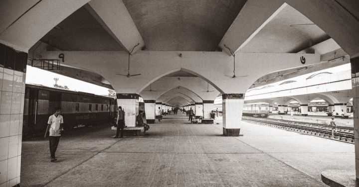 Railway Stations - Free stock photo of airport, architecture, black and white