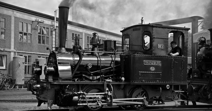 Steam Locomotives - Train on Railroad Track