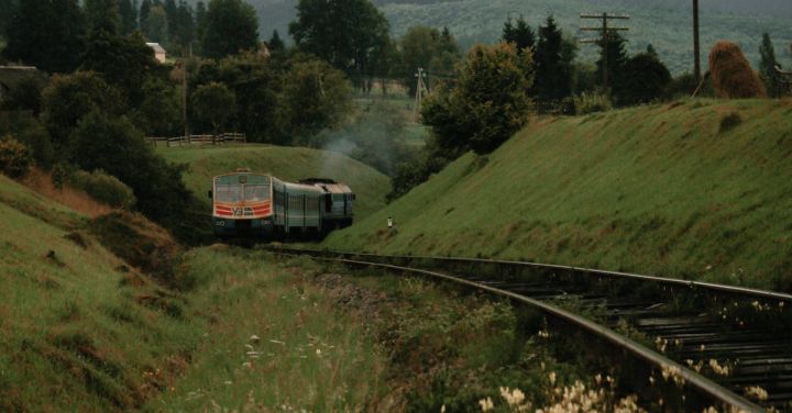 Train - Railway between Hills