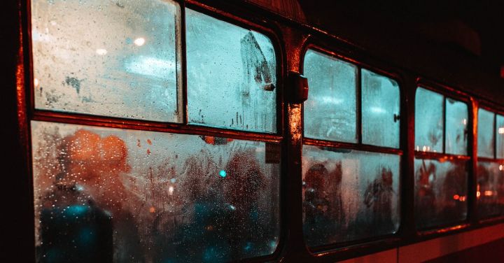 Train - Silhouette Of People Inside A Train